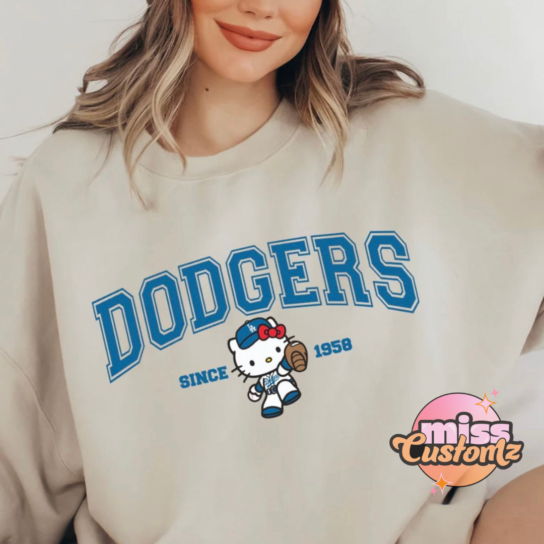 Dodgers Kitty Baseball